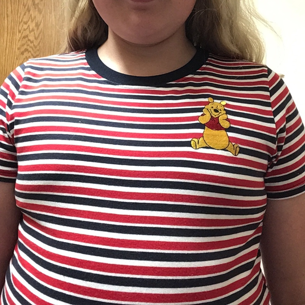 Cropped Disney Winnie The Pooh Shirt